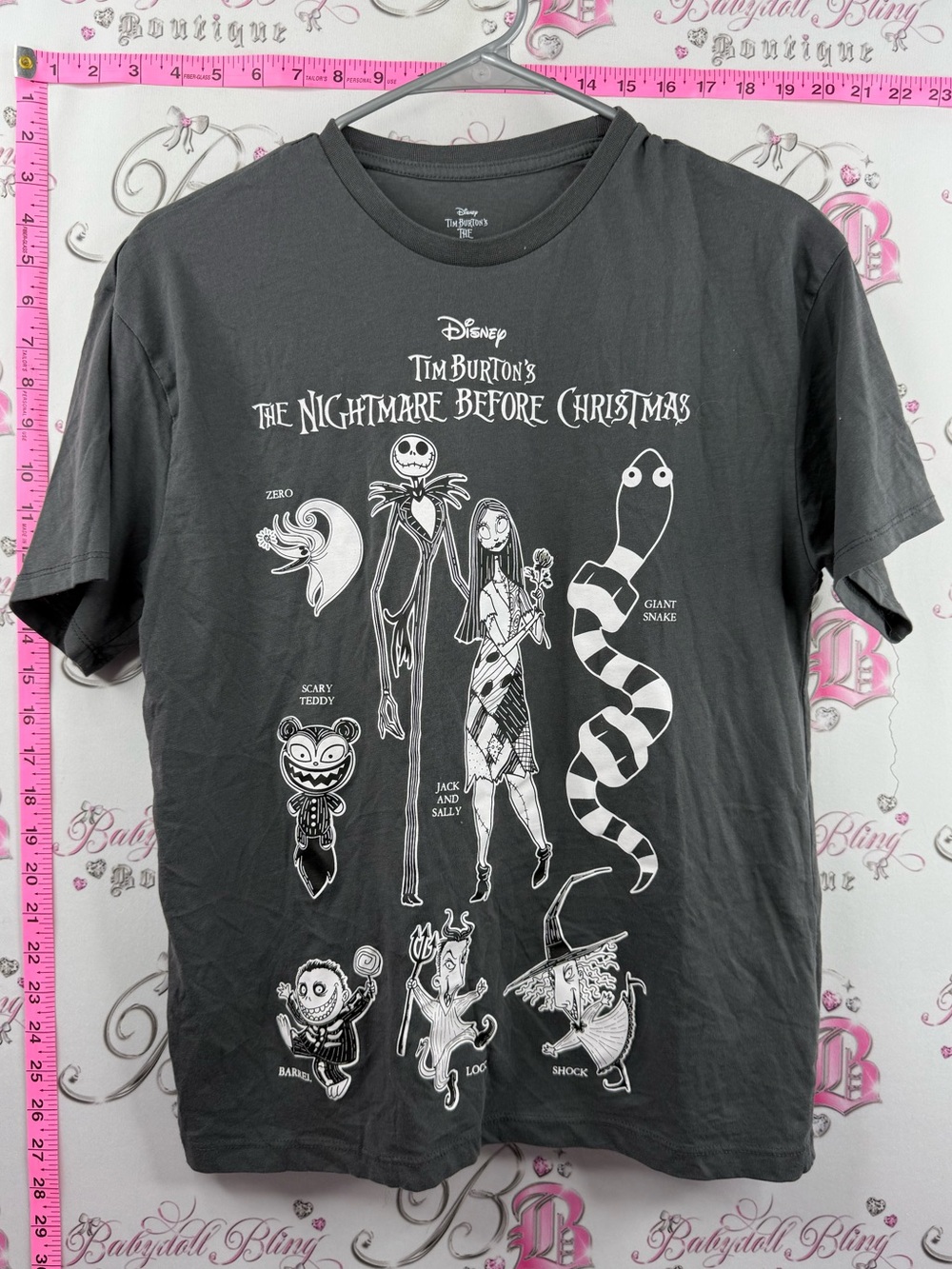 Disney The Nightmare Before Christmas Black Character Graphic Tee
